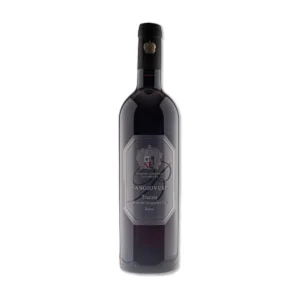 Bottiglia di vino rosso Sangiovese prodotto dall'azienda agricola Elisabetta a Cecina, Toscana